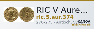 RIC V Aurelian 374 — CANOA