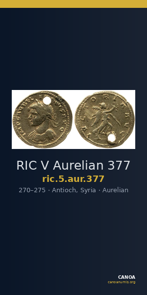 RIC V Aurelian 377 — CANOA