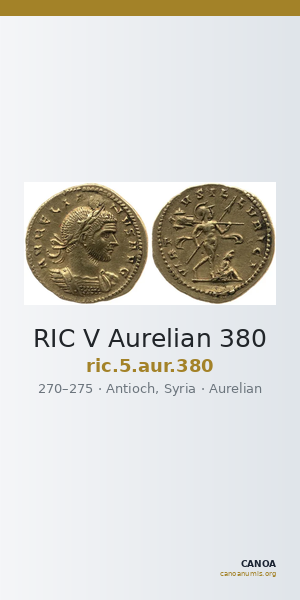 RIC V Aurelian 380 — CANOA