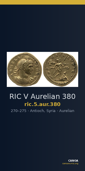 RIC V Aurelian 380 — CANOA