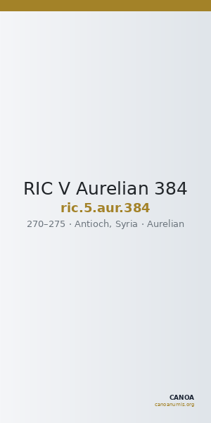 RIC V Aurelian 384 — CANOA