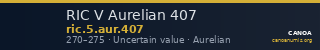 RIC V Aurelian 407 — CANOA