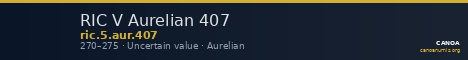 RIC V Aurelian 407 — CANOA