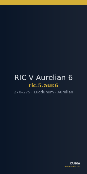 RIC V Aurelian 6 — CANOA