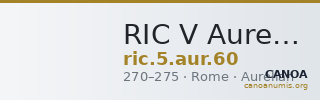 RIC V Aurelian 60 — CANOA