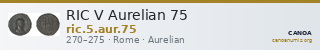 RIC V Aurelian 75 — CANOA