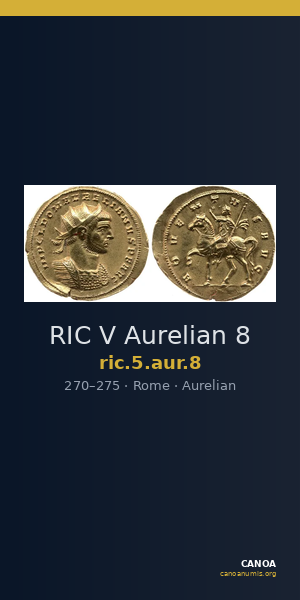 RIC V Aurelian 8 — CANOA