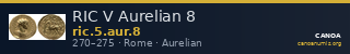 RIC V Aurelian 8 — CANOA