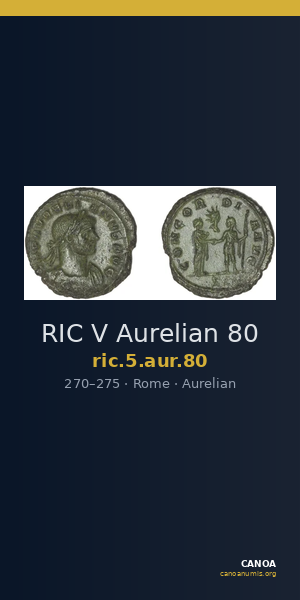 RIC V Aurelian 80 — CANOA