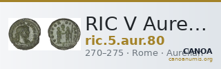 RIC V Aurelian 80 — CANOA