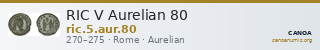 RIC V Aurelian 80 — CANOA