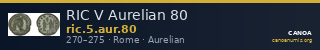 RIC V Aurelian 80 — CANOA