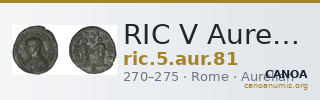 RIC V Aurelian 81 — CANOA