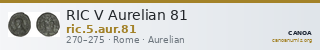 RIC V Aurelian 81 — CANOA