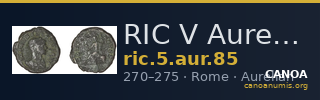 RIC V Aurelian 85 — CANOA