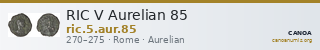 RIC V Aurelian 85 — CANOA