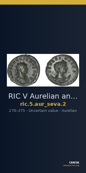 RIC V Aurelian and Severina 2 — CANOA