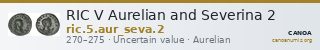 RIC V Aurelian and Severina 2 — CANOA
