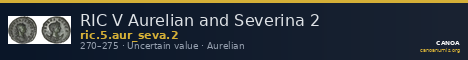 RIC V Aurelian and Severina 2 — CANOA