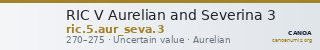 RIC V Aurelian and Severina 3 — CANOA