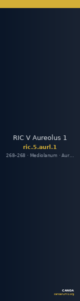 RIC V Aureolus 1 — CANOA