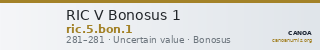 RIC V Bonosus 1 — CANOA