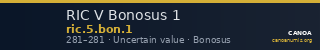 RIC V Bonosus 1 — CANOA