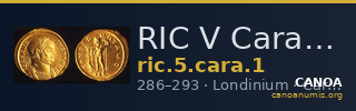 RIC V Carausius 1 — CANOA