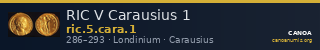 RIC V Carausius 1 — CANOA