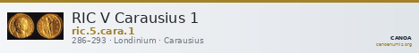 RIC V Carausius 1 — CANOA