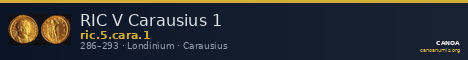 RIC V Carausius 1 — CANOA