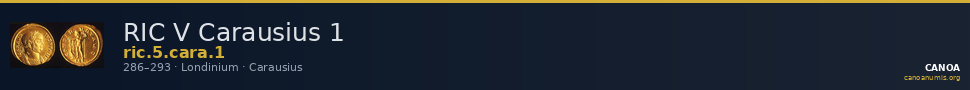 RIC V Carausius 1 — CANOA