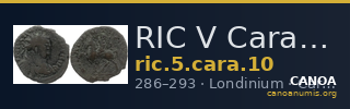 RIC V Carausius 10 — CANOA