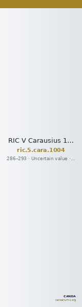 RIC V Carausius 1004 — CANOA