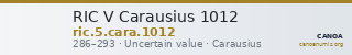 RIC V Carausius 1012 — CANOA