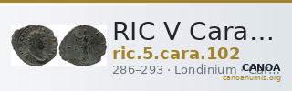 RIC V Carausius 102 — CANOA