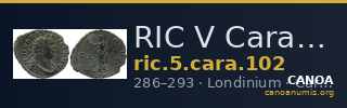RIC V Carausius 102 — CANOA