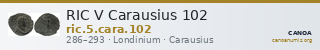 RIC V Carausius 102 — CANOA