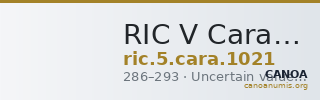 RIC V Carausius 1021 — CANOA