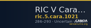 RIC V Carausius 1021 — CANOA