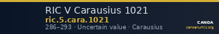 RIC V Carausius 1021 — CANOA