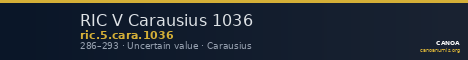 RIC V Carausius 1036 — CANOA