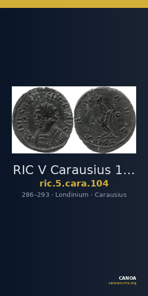 RIC V Carausius 104 — CANOA