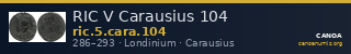 RIC V Carausius 104 — CANOA