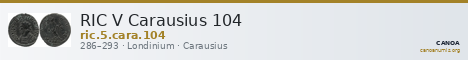 RIC V Carausius 104 — CANOA