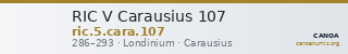 RIC V Carausius 107 — CANOA