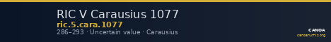 RIC V Carausius 1077 — CANOA
