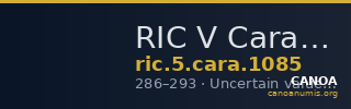 RIC V Carausius 1085 — CANOA