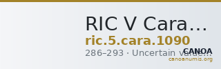 RIC V Carausius 1090 — CANOA