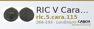 RIC V Carausius 115 — CANOA